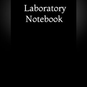 Black Hardcover Laboratory Notebook New